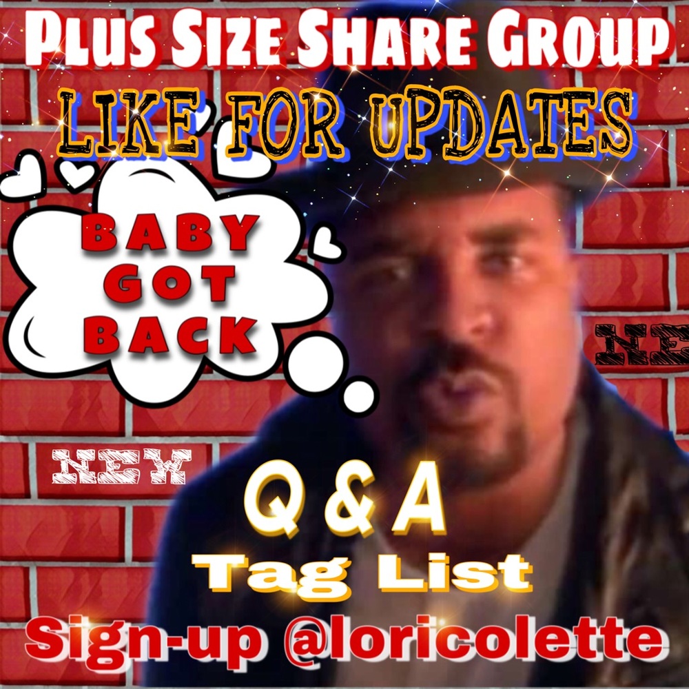 ⭐️ Like 4 Updates- Plus Size Share Group- Baby Got Back